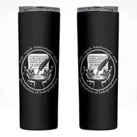 250 Years Declaration of Independence Skinny Tumbler US 250th Anniversary Semiquincentennial 2026 Patriotic - Wonder Print Shop