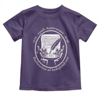 250 Years Declaration of Independence Toddler T Shirt US 250th Anniversary Semiquincentennial 2026 Patriotic - Wonder Print Shop