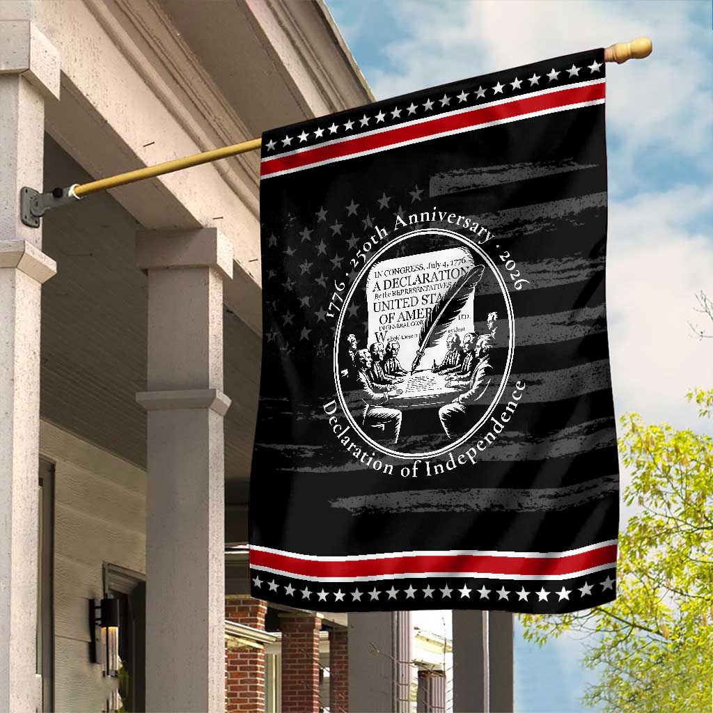 250 Years Declaration of Independence Garden Flag US 250th Anniversary Semiquincentennial 2026 Patriotic