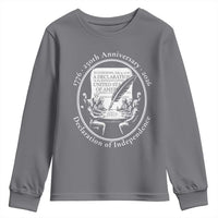250 Years Declaration of Independence Youth Sweatshirt US 250th Anniversary Semiquincentennial 2026 Patriotic - Wonder Print Shop