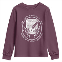 250 Years Declaration of Independence Youth Sweatshirt US 250th Anniversary Semiquincentennial 2026 Patriotic - Wonder Print Shop