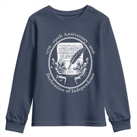 250 Years Declaration of Independence Youth Sweatshirt US 250th Anniversary Semiquincentennial 2026 Patriotic - Wonder Print Shop
