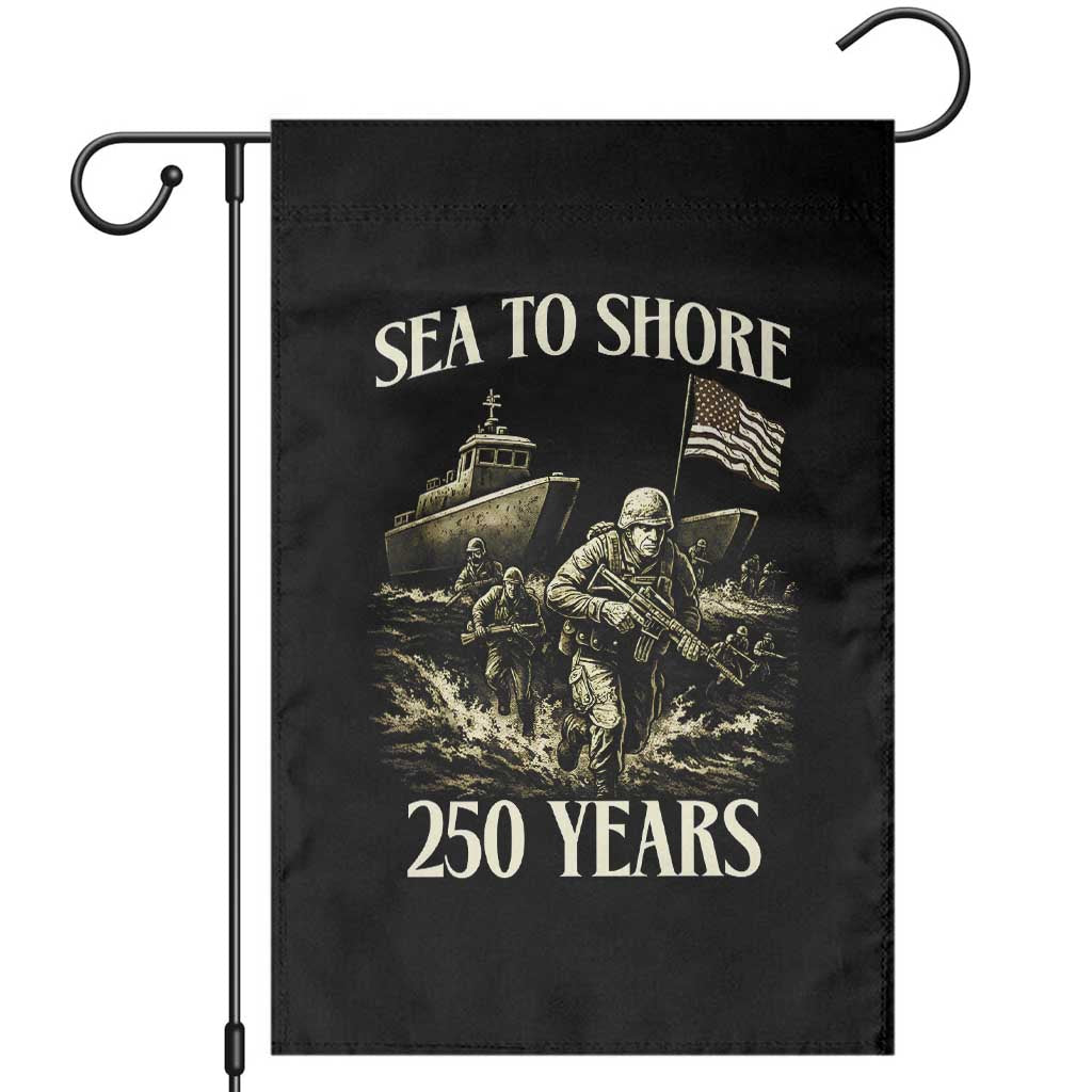 Military Navy 250th Anniversary Garden Flag Sea To Shore 250 Years - Wonder Print Shop