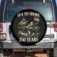 Military Navy 250th Anniversary Spare Tire Cover Sea To Shore 250 Years - Wonder Print Shop