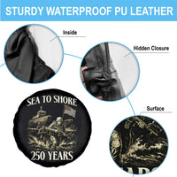Military Navy 250th Anniversary Spare Tire Cover Sea To Shore 250 Years - Wonder Print Shop