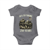 Military Navy 250th Anniversary Baby Onesie Sea To Shore 250 Years - Wonder Print Shop