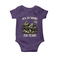 Military Navy 250th Anniversary Baby Onesie Sea To Shore 250 Years - Wonder Print Shop