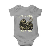Military Navy 250th Anniversary Baby Onesie Sea To Shore 250 Years - Wonder Print Shop
