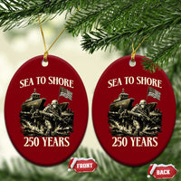 Military Navy 250th Anniversary Ceramic Ornament Sea To Shore 250 Years - Wonder Print Shop
