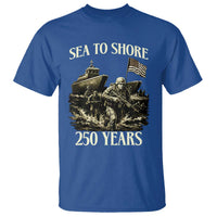 Military Navy 250th Anniversary T Shirt Sea To Shore 250 Years - Wonder Print Shop