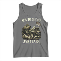 Military Navy 250th Anniversary Tank Top Sea To Shore 250 Years - Wonder Print Shop