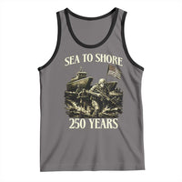 Military Navy 250th Anniversary Tank Top Sea To Shore 250 Years - Wonder Print Shop