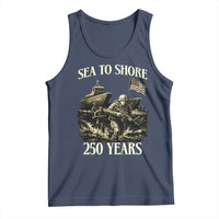 Military Navy 250th Anniversary Tank Top Sea To Shore 250 Years - Wonder Print Shop