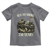 Military Navy 250th Anniversary Toddler T Shirt Sea To Shore 250 Years - Wonder Print Shop