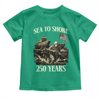 Military Navy 250th Anniversary Toddler T Shirt Sea To Shore 250 Years - Wonder Print Shop