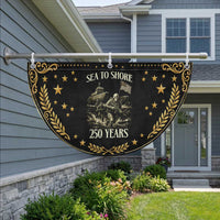 Military Navy 250th Anniversary Patriotic Fan Flag Sea To Shore 250 Years