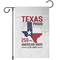 Texas Proud 250 Years Garden Flag American Made 1776 to 2026 Semiquincentennial - Wonder Print Shop