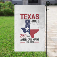 Texas Proud 250 Years Garden Flag American Made 1776 to 2026 Semiquincentennial - Wonder Print Shop