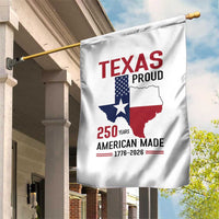 Texas Proud 250 Years Garden Flag American Made 1776 to 2026 Semiquincentennial - Wonder Print Shop