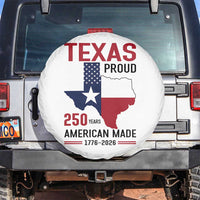 Texas Proud 250 Years Spare Tire Cover American Made 1776 to 2026 Semiquincentennial - Wonder Print Shop