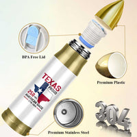 Texas Proud 250 Years Bullet Tumbler American Made 1776 to 2026 Semiquincentennial - Wonder Print Shop