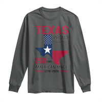Texas Proud 250 Years Long Sleeve Shirt American Made 1776 to 2026 Semiquincentennial - Wonder Print Shop