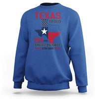 Texas Proud 250 Years Sweatshirt American Made 1776 to 2026 Semiquincentennial - Wonder Print Shop