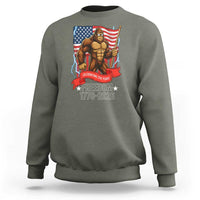 Patriotic Bigfoot US 250th Anniversary Sweatshirt Sasquatch Celebrating 250 Years of Freedom 1776 to 2026 - Wonder Print Shop