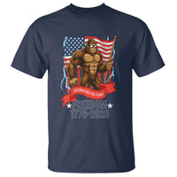 Patriotic Bigfoot US 250th Anniversary T Shirt Sasquatch Celebrating 250 Years of Freedom 1776 to 2026 - Wonder Print Shop
