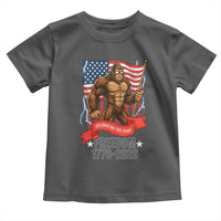 Patriotic Bigfoot US 250th Anniversary Toddler T Shirt Sasquatch Celebrating 250 Years of Freedom 1776 to 2026 - Wonder Print Shop