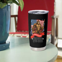 Patriotic Bigfoot US 250th Anniversary Tumbler Cup Sasquatch Celebrating 250 Years of Freedom 1776 to 2026 - Wonder Print Shop