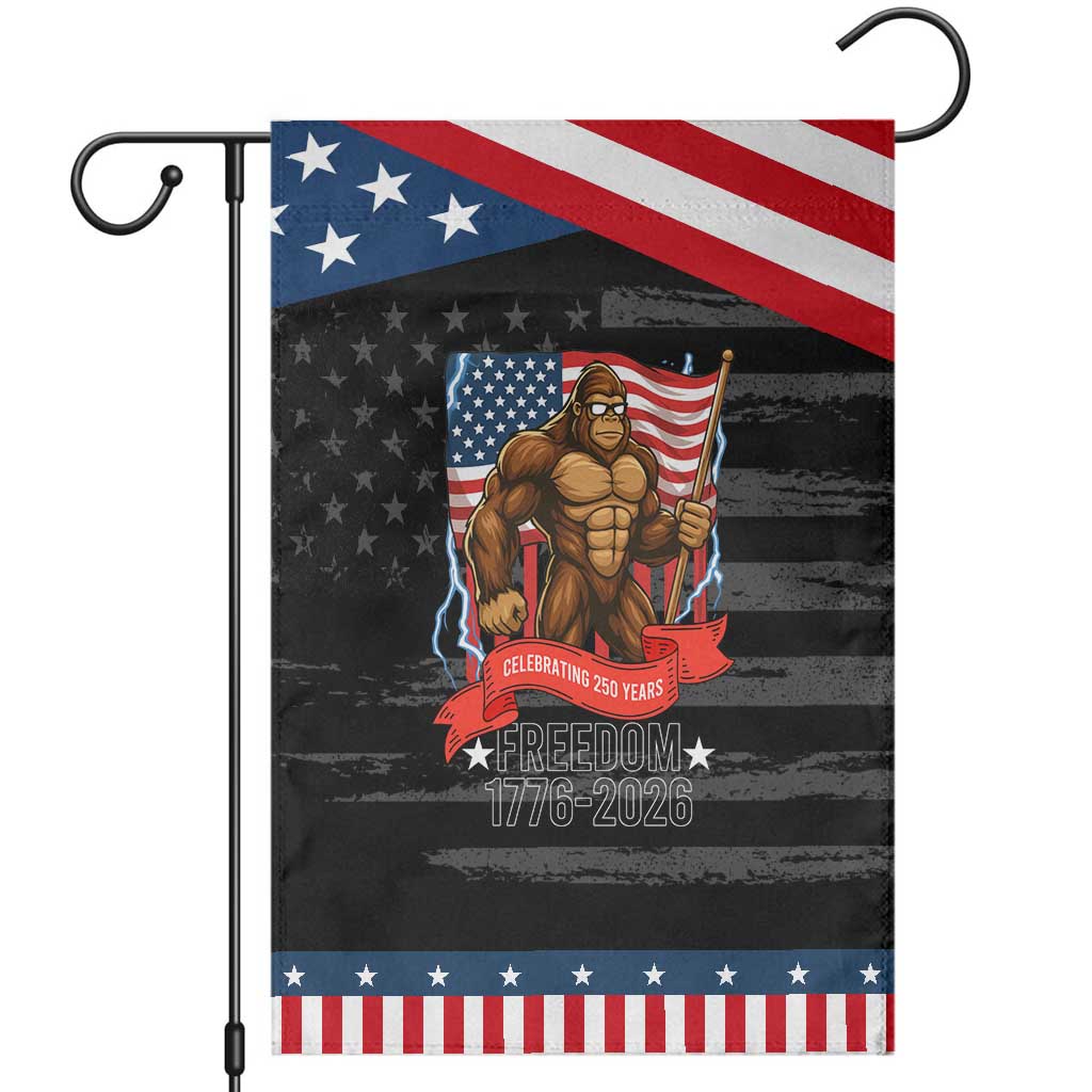 Patriotic Bigfoot US 250th Anniversary Garden Flag Sasquatch Celebrating 250 Years of Freedom 1776 to 2026