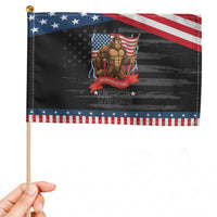 Patriotic Bigfoot US 250th Anniversary Patriotic Handheld Flag Sasquatch Celebrating 250 Years of Freedom 1776 to 2026