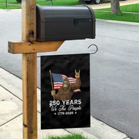 250 Years We The People Bigfoot Garden Flag Funny Patriotic 1776 to 2026 US Semiquincentennial - Wonder Print Shop