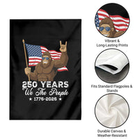 250 Years We The People Bigfoot Garden Flag Funny Patriotic 1776 to 2026 US Semiquincentennial - Wonder Print Shop