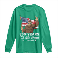 250 Years We The People Bigfoot Long Sleeve Shirt Funny Patriotic 1776 to 2026 US Semiquincentennial - Wonder Print Shop