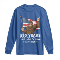 250 Years We The People Bigfoot Long Sleeve Shirt Funny Patriotic 1776 to 2026 US Semiquincentennial - Wonder Print Shop