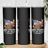 250 Years We The People Bigfoot Skinny Tumbler Funny Patriotic 1776 to 2026 US Semiquincentennial - Wonder Print Shop