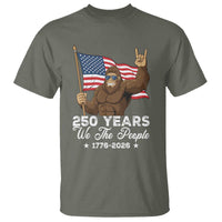 250 Years We The People Bigfoot T Shirt Funny Patriotic 1776 to 2026 US Semiquincentennial - Wonder Print Shop