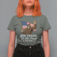 250 Years We The People Bigfoot T Shirt For Women Funny Patriotic 1776 to 2026 US Semiquincentennial - Wonder Print Shop