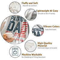 Patriotic Dad 250 Years Throw Blanket Est. 1776 Funny USA Semiquincentennial - Wonder Print Shop