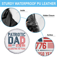 Patriotic Dad 250 Years Spare Tire Cover Est. 1776 Funny USA Semiquincentennial - Wonder Print Shop