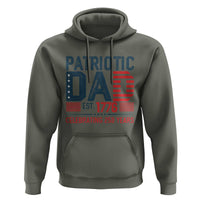 Patriotic Dad 250 Years Hoodie Est. 1776 Funny USA Semiquincentennial - Wonder Print Shop