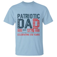 Patriotic Dad 250 Years T Shirt Est. 1776 Funny USA Semiquincentennial - Wonder Print Shop