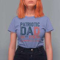 Patriotic Dad 250 Years T Shirt For Women Est. 1776 Funny USA Semiquincentennial - Wonder Print Shop