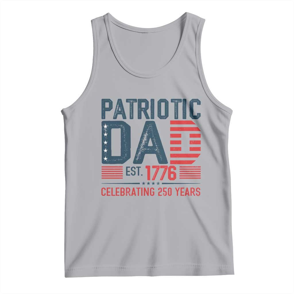 Patriotic Dad 250 Years Tank Top Est. 1776 Funny USA Semiquincentennial - Wonder Print Shop