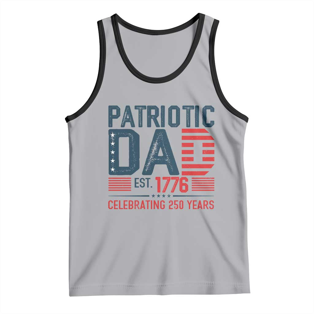 Patriotic Dad 250 Years Tank Top Est. 1776 Funny USA Semiquincentennial - Wonder Print Shop