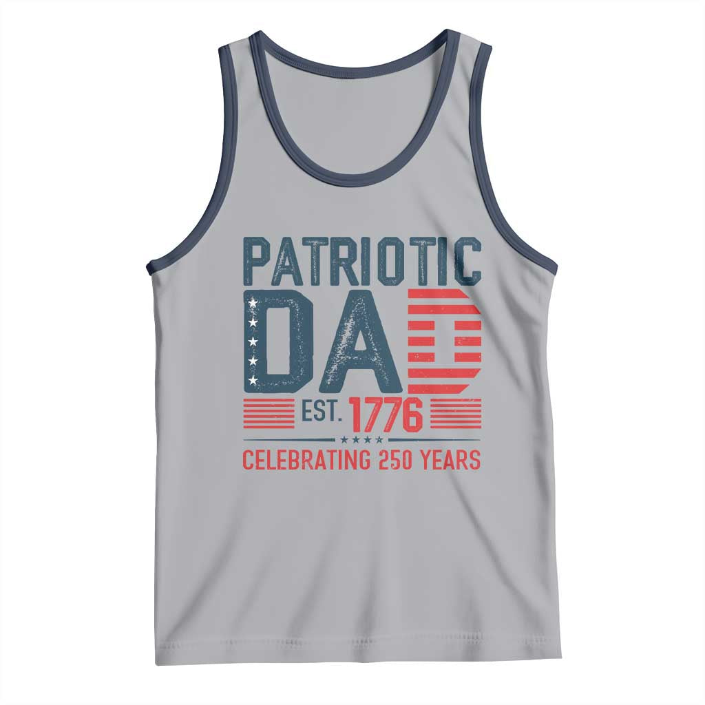 Patriotic Dad 250 Years Tank Top Est. 1776 Funny USA Semiquincentennial - Wonder Print Shop