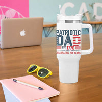 Patriotic Dad 250 Years Tumbler With Handle Est. 1776 Funny USA Semiquincentennial - Wonder Print Shop
