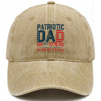 Patriotic Dad 250 Years Washed Cotton Baseball Cap Est. 1776 Funny USA Semiquincentennial